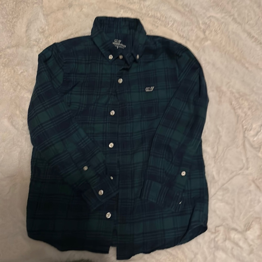 Boys vineyard vines like new Stretch Cotton Flannel size 7